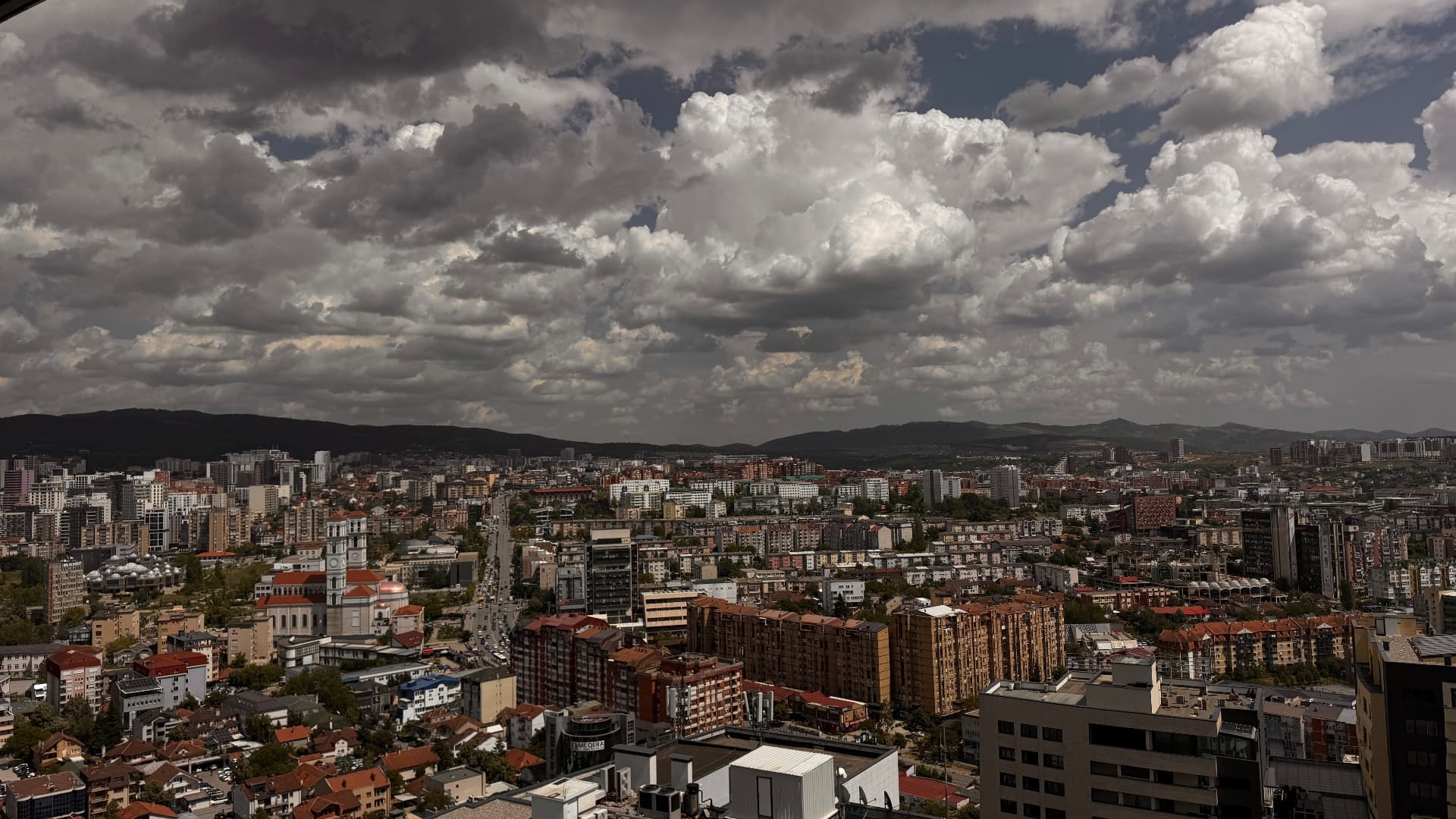 Prishtina from above
